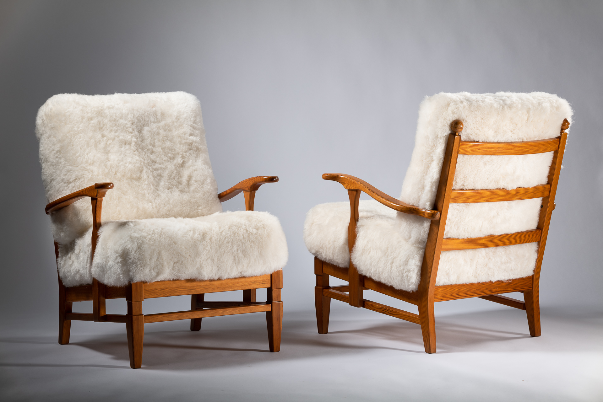 Pair of ARE armchairs by Gosta Göperts
